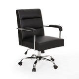 Modern Channel Stitched Swivel Office Lift Chair - NH029213