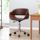 Mid-Century Modern Upholstered Swivel Office Chair - NH951413