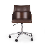 Mid-Century Modern Upholstered Swivel Office Chair - NH461413