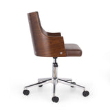 Mid-Century Modern Upholstered Swivel Office Chair - NH461413