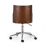 Mid-Century Modern Upholstered Swivel Office Chair - NH461413