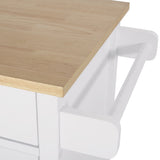 Contemporary Glass Paneled Kitchen Cart - NH693413