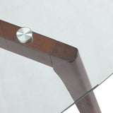 Mid-Century Modern Coffee Table with Glass Top - NH129313