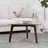 Mid-Century Modern Coffee Table with Glass Top - NH129313