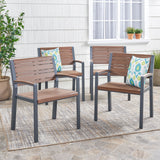 Outdoor Aluminum Chairs, Set of 4 - NH657313