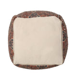 Traditional Handcrafted Chindi Cube Pouf - NH704413