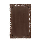 Traditional Handcrafted Standing Mirror, White - NH468413