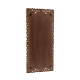 Traditional Handcrafted Standing Mirror, White - NH468413