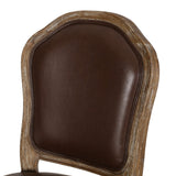 French Country Upholstered Swivel Office Chair - NH572513