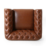 Tufted Club Chair with Nailhead Trim - NH883413