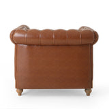 Tufted Club Chair with Nailhead Trim - NH883413