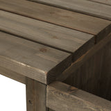 Outdoor Pine Wood Planter Bench - NH745513