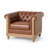 Tufted Club Chair with Nailhead Trim - NH883413