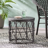 Colmar Outdoor Wicker Side Table