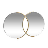 Modern Glam Overlapping Round Wall Mirror - NH935313