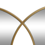 Modern Glam Overlapping Round Wall Mirror - NH935313