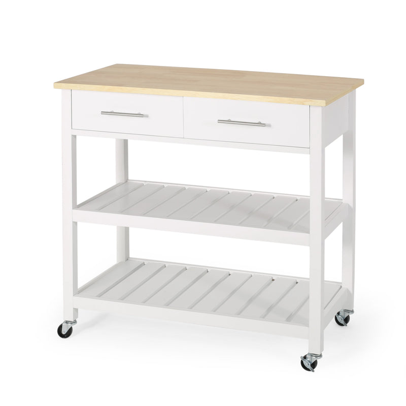 Contemporary Kitchen Cart with Wheels - NH393413