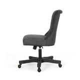 Contemporary Upholstered Roll Back Swivel Office Chair - NH053513