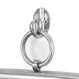 Modern Handcrafted Rectangular Aluminum Wall Mirror, Silver - NH937413