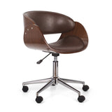 Mid-Century Modern Upholstered Swivel Office Chair - NH951413