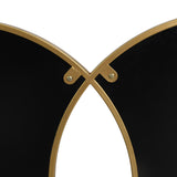 Modern Glam Overlapping Round Wall Mirror - NH935313