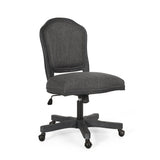 French Country Upholstered Swivel Office Chair - NH572513