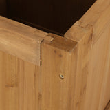 Outdoor Pine Wood Planter Bench - NH745513
