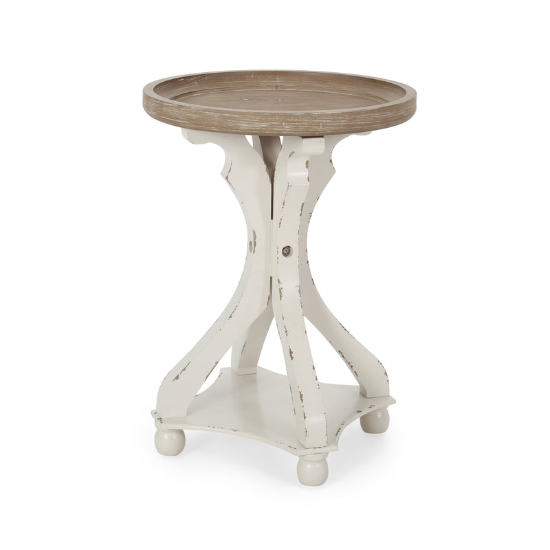 French Country Accent Table with Round Top - NH981313