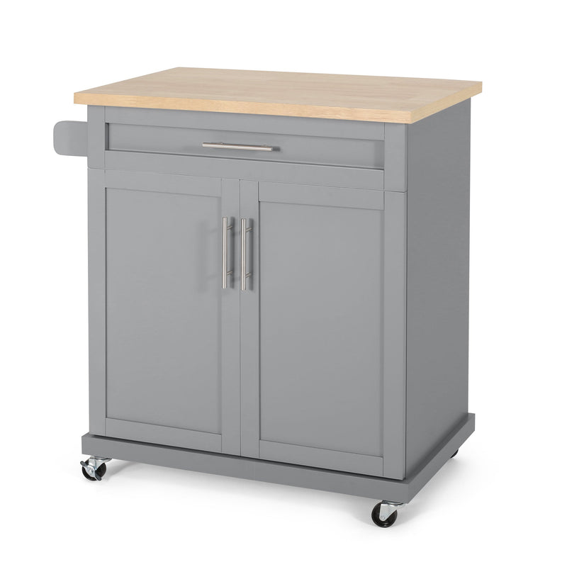 Contemporary Kitchen Cart with Wheels - NH204413