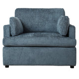 Oversized Lounge Chair w/ T-Shaped Cushion, Angled Armrests & Plush Armrest Pillows