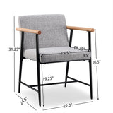 Versatile Set of 2 Modern Accent Chairs – Upholstered Armchairs