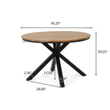 5Pcs Outdoor Patio Dining Set, Rope Weave Chairs & Metal Frame Table