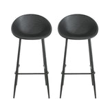 Shinnia Indoor & Outdoor Polypropelene Plastic Gable Barstool, Set of 2