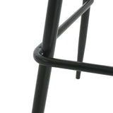 Shinnia Indoor & Outdoor Polypropelene Plastic Gable Barstool, Set of 2