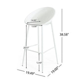 Shinnia Indoor & Outdoor Polypropelene Plastic Gable Barstool, Set of 2