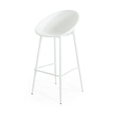 Shinnia Indoor & Outdoor Polypropelene Plastic Gable Barstool, Set of 2