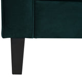 Contemporary Waffle-Stitch Velvet Sofa