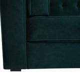 Contemporary Waffle-Stitch Velvet Sofa
