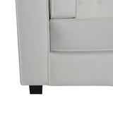 Contemporary Waffle-Stitch Velvet Sofa