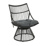Springe Wicker Outdoor Lounge Chair with Cushions