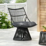 Springe Wicker Outdoor Lounge Chair with Cushions