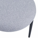 Indoor Luxury Fabric Upholstered Dining Chairs, Set of 2