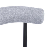 Indoor Luxury Fabric Upholstered Dining Chairs, Set of 2