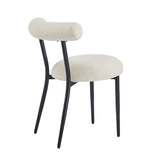 Indoor Luxury Fabric Upholstered Dining Chairs, Set of 2