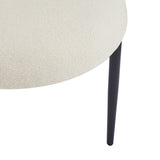Indoor Luxury Fabric Upholstered Dining Chairs, Set of 2