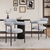 Contemporary Upholstered Dining Chair – Soft Cushioned Seat & Back