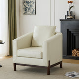 Luxury Modern Velvet Barrel Club Chair Single Sofa