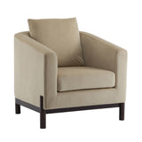 Luxury Modern Velvet Barrel Club Chair Single Sofa