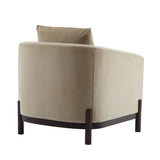 Luxury Modern Velvet Barrel Club Chair Single Sofa