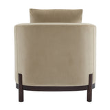 Luxury Modern Velvet Barrel Club Chair Single Sofa